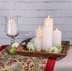 Richland Bullet LED Wax Candle 3"x4", 3"x6", & 3"x8" Set of 18