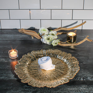 Richland 13" Dripped in Gold Charger Plate