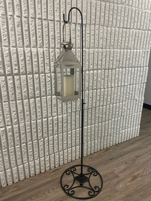 Adjustable Black Iron Shepherds Hook 34"-55"