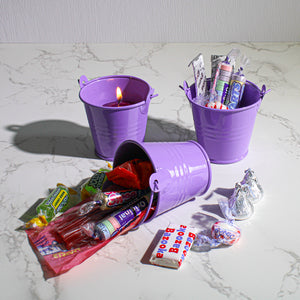 Richland 2" Iron Favor Bucket, Purple Set of 25