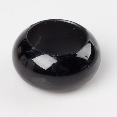 Richland Napkin Ring 2.3" Black Set of 12