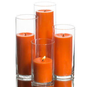 richland pillar candles eastland cylinder holders set of 4