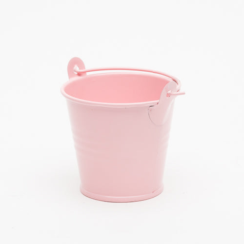 Richland 2" Iron Favor Bucket, Pink Set of 25