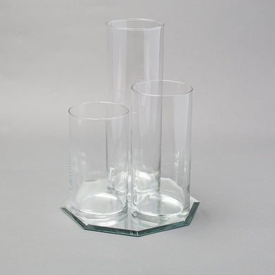 Eastland Octagon Mirror and Cylinder Vase Centerpiece Set of 48 - thumbnail number 2