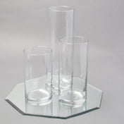 Eastland Octagon Mirror and Cylinder Vase Centerpiece Set of 48 - thumbnail number 1
