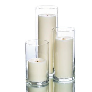 pillar candles cylinder holders set 36