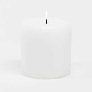 richland 4 x 4 white pillar candle