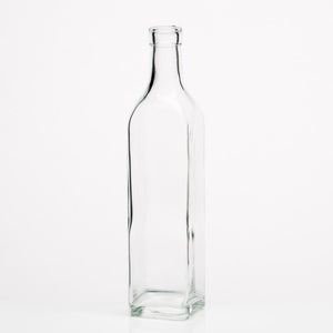 richland glass square bottle set of 12