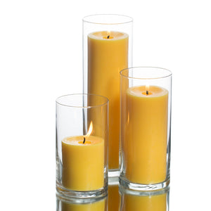 pillar candles cylinder holders set 03