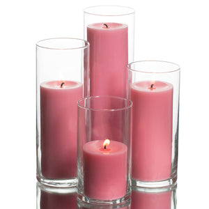 richland pillar candles eastland cylinder holders set of 48