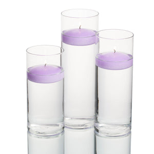 floating candles cylinder holders set 03