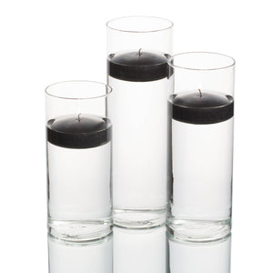floating candles cylinder holders set 03
