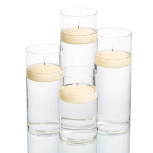richland floating candles eastland cylinder holders set of 4