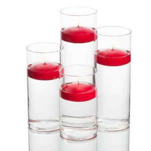 richland floating candles eastland cylinder holders set of 4