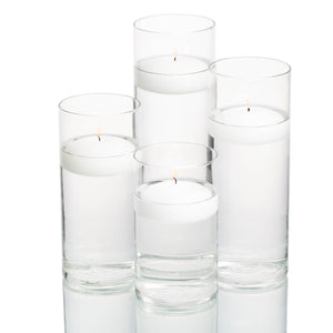 Richland Floating Candles & Eastland Cylinder Holders Set of 48