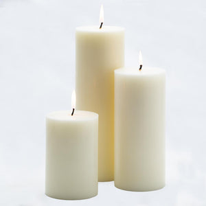 richland 4 x 12 light ivory pillar candle set of 6
