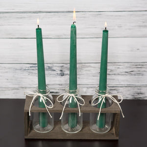 richland vintage milk bottle vases with wooden stand set of 6