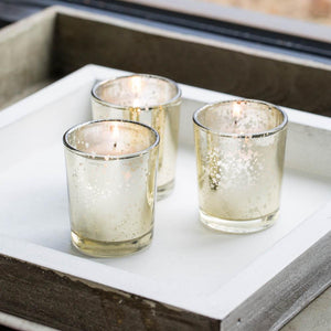 richland metallic gold mercury votive holders set of 12