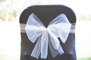 Richland Tulle Roll 6" x 100 Yards Wedding White