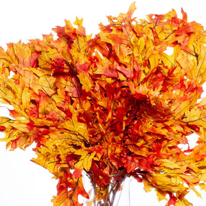 Preserved Orange Oak Branches