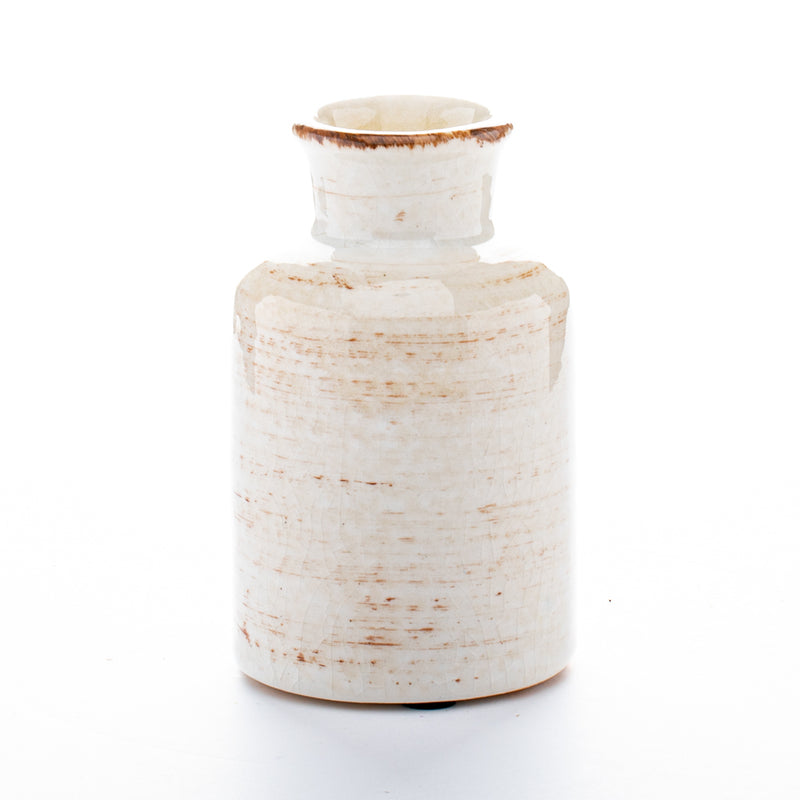 Richland Farmhouse White Ceramic Vase - thumbnail number 1