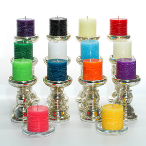 Richland Rustic Pillar Candle 3"x 3" Black