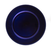 Richland Beaded Charger Plate 13" Royal Blue - thumbnail number 1