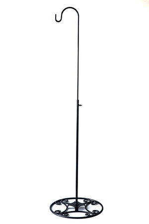 Adjustable Black Iron Shepherds Hook 34"-55"
