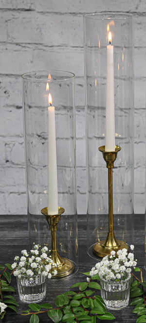 Taper Candlestick Gold 9in