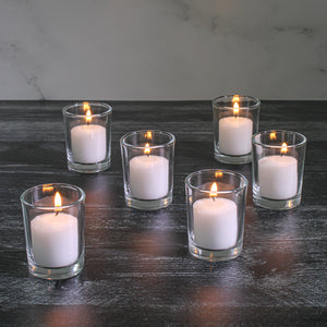 Richland Votive Candles & Eastland Clear Votive Holders Set of 12