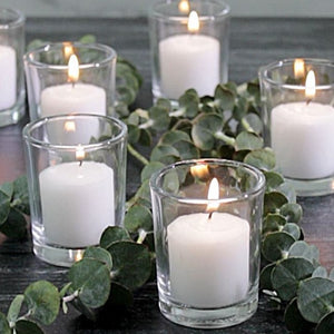 Richland Votive Candles Unscented White 10 Hour Set of 72