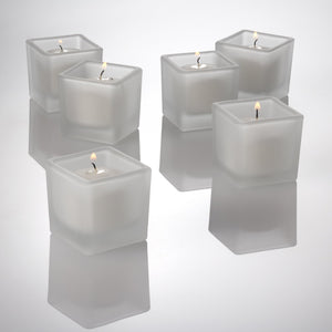eastland square votive candle holder frosted set of 36