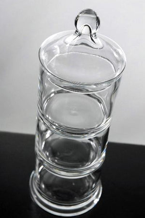3 Tier Stacking Apothecary Jars 12.5 in.