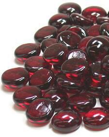 vase gems ruby red glass 18 lbs - thumbnail number 1