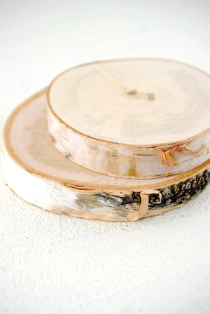 birch slab round tree slice 4 6 in