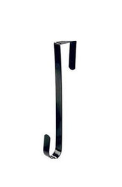 Black Metal Wreath Hanger Over the Door, 13.25 Inch - thumbnail number 1