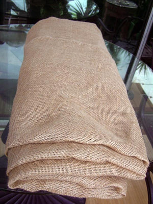 Square Burlap Table Cloth Hemmed 80 x 80