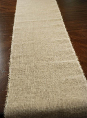 burlap table runner 12 5 wide 120 long
