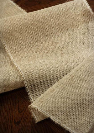 Burlap Table Runner 12.5" Wide 120" long