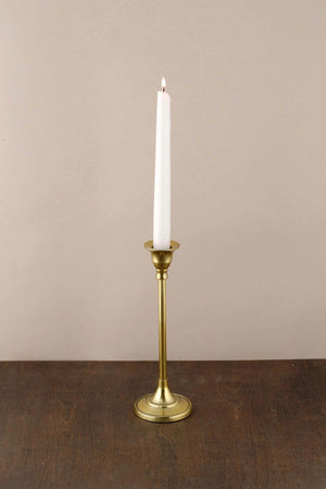 taper candle holders gold 9in