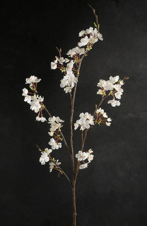 cherry blossom branch 42in white flowers
