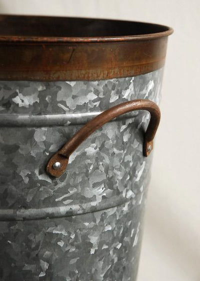 Two Tone 18" Flower Market Buckets with Handles - thumbnail number 3