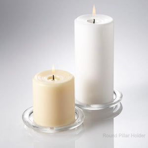 eastland pillar candle holder glass set of 12