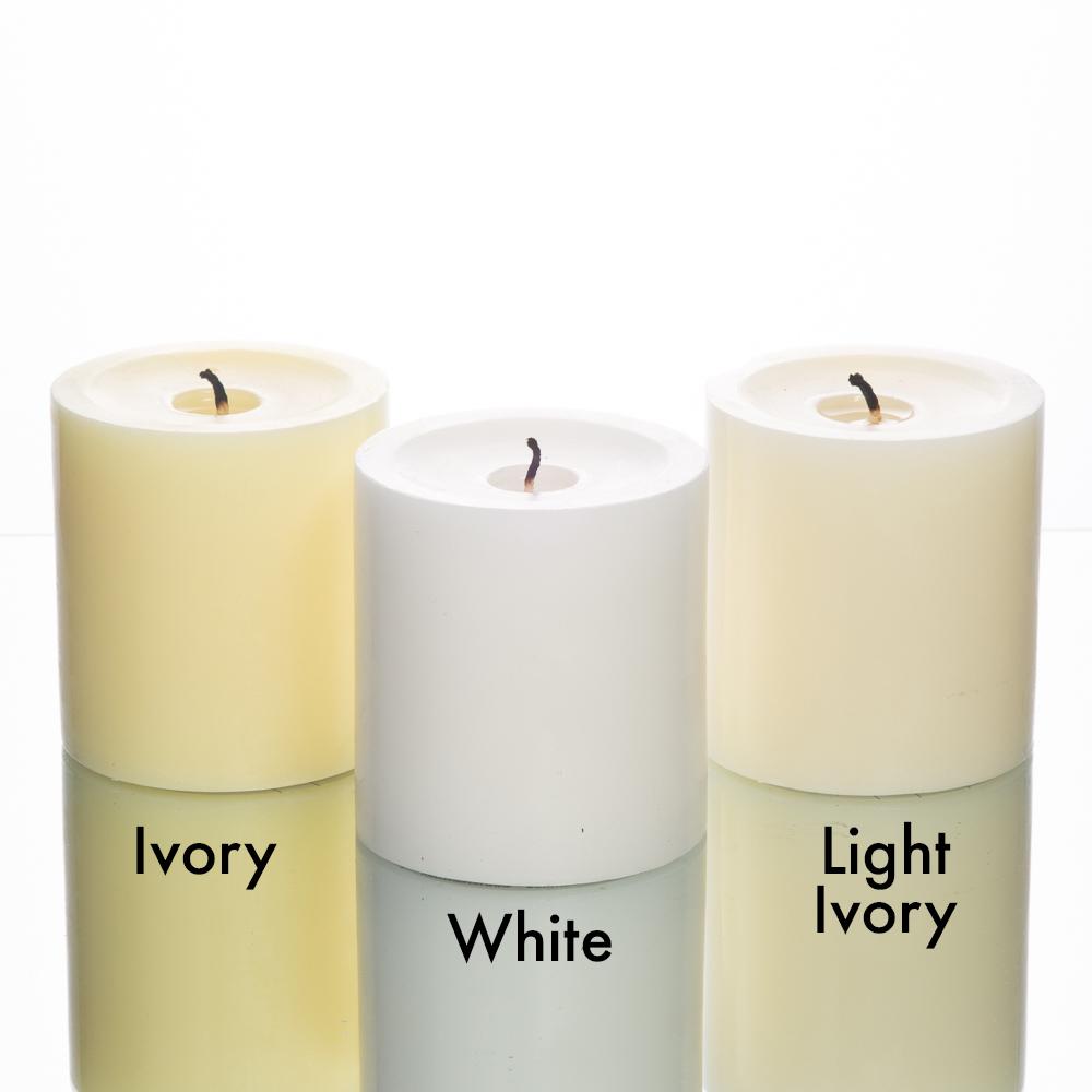 richland pillar candles 3 x3 ivory set of 12