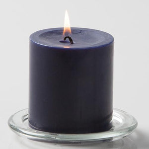 Richland Pillar Candles 3"x3" Navy Blue Set of 12