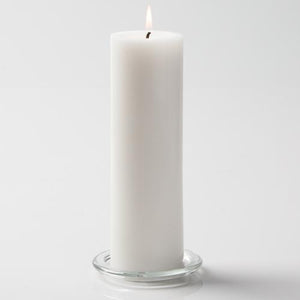 Richland Pillar Candles 3"x9" White Set of 6