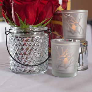 Eastland Hanging Mercury Patterned Holder 3.5" Set of 48