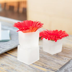 Eastland Square Votive Candle Holder Frosted Set of 12