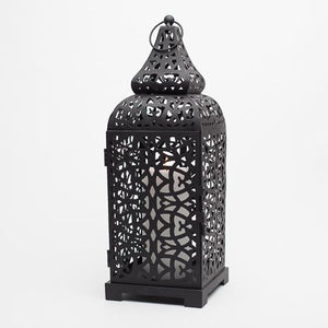 richland black moroccan temple metal lantern