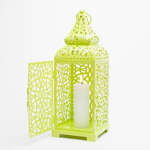 richland lime moroccan temple metal lantern